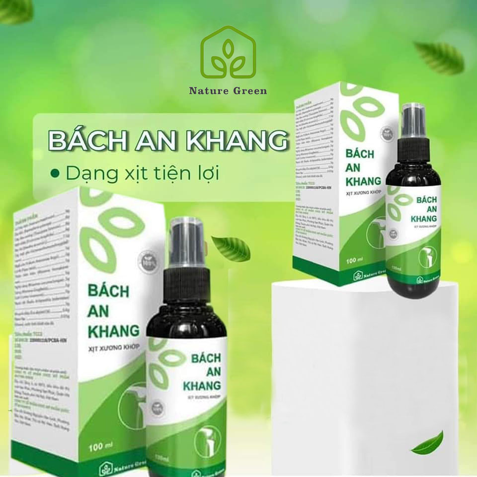 Bách An Khang Gwen 100ml Xịt Thảo Dược Giảm Đau Nhức, Thư Giãn Cơ Thể