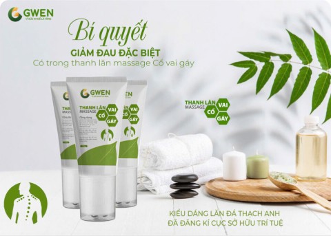 Giảm Đau Cổ Vai Gáy Tại Nhà Với Thanh Lăn Massage Gwen